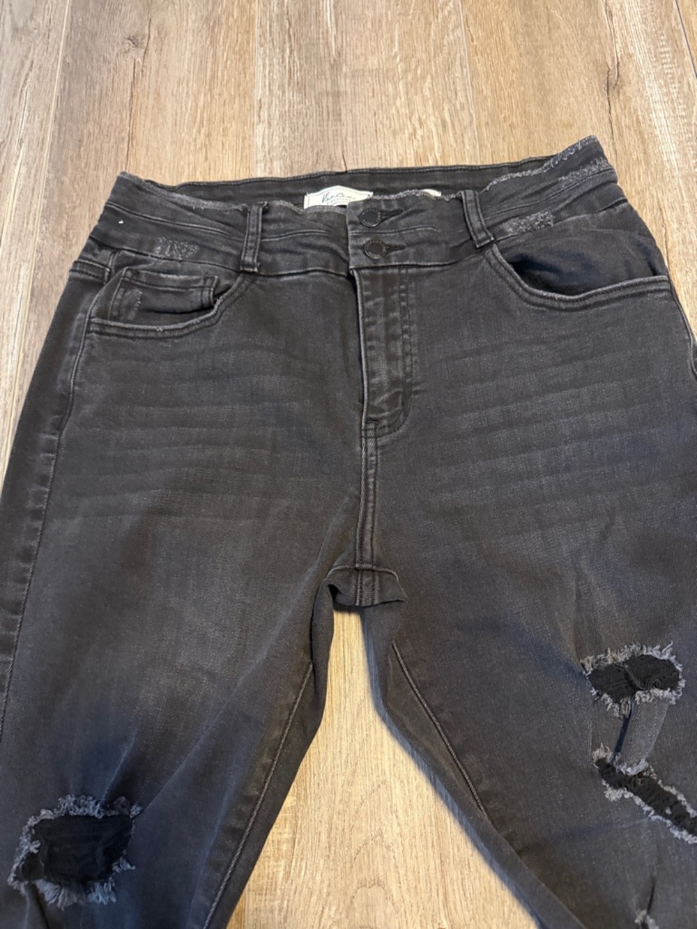 KanCan High Rise Ankle Skinny Jeans - Black